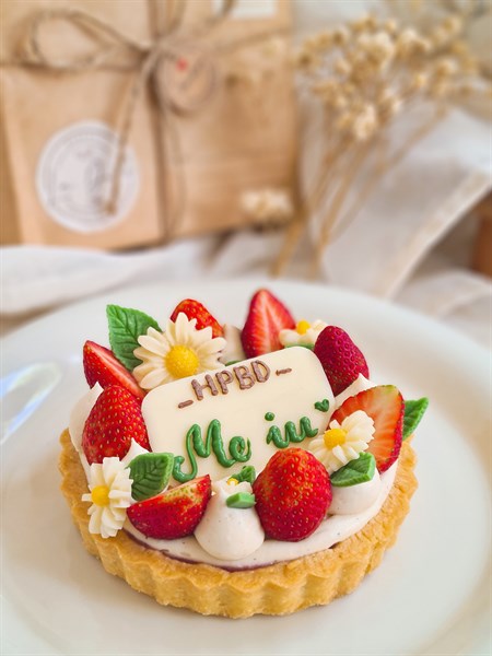 Vanilla Strawberry Tart 13cm (cái)