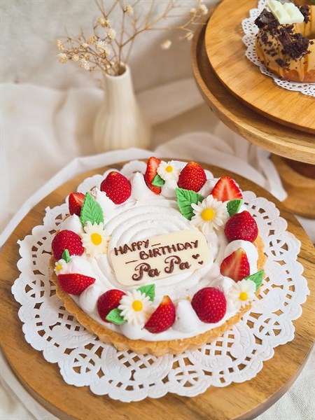 Vanilla Strawberry Tart 18cm (cái)