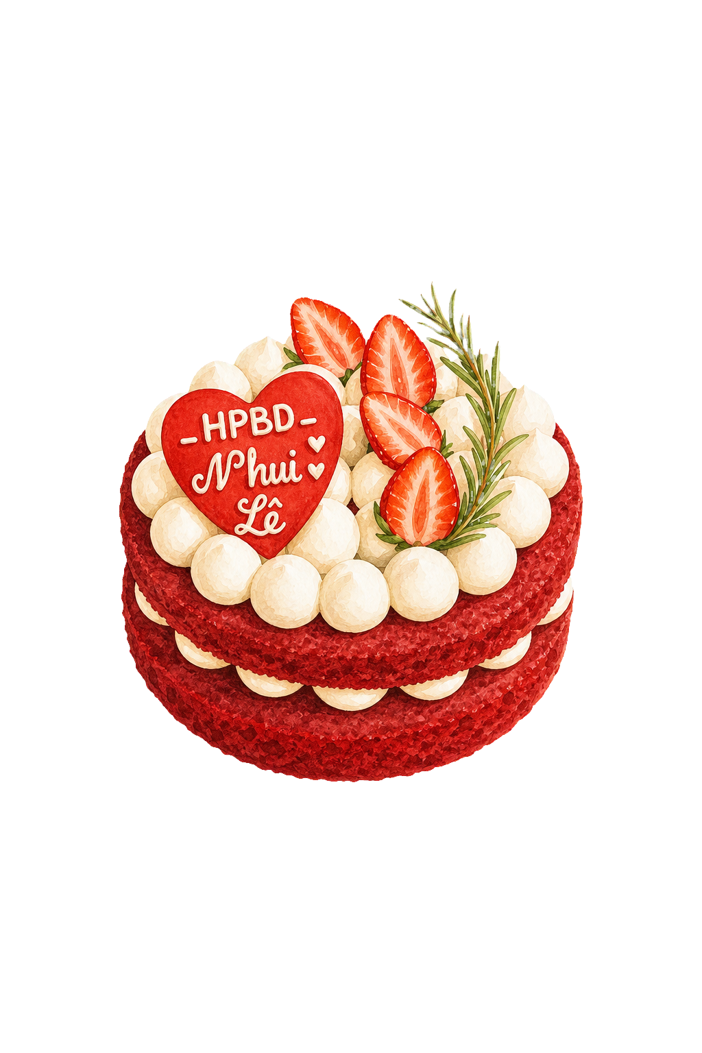 Red Velvet 18cm (2 layers) (cái)