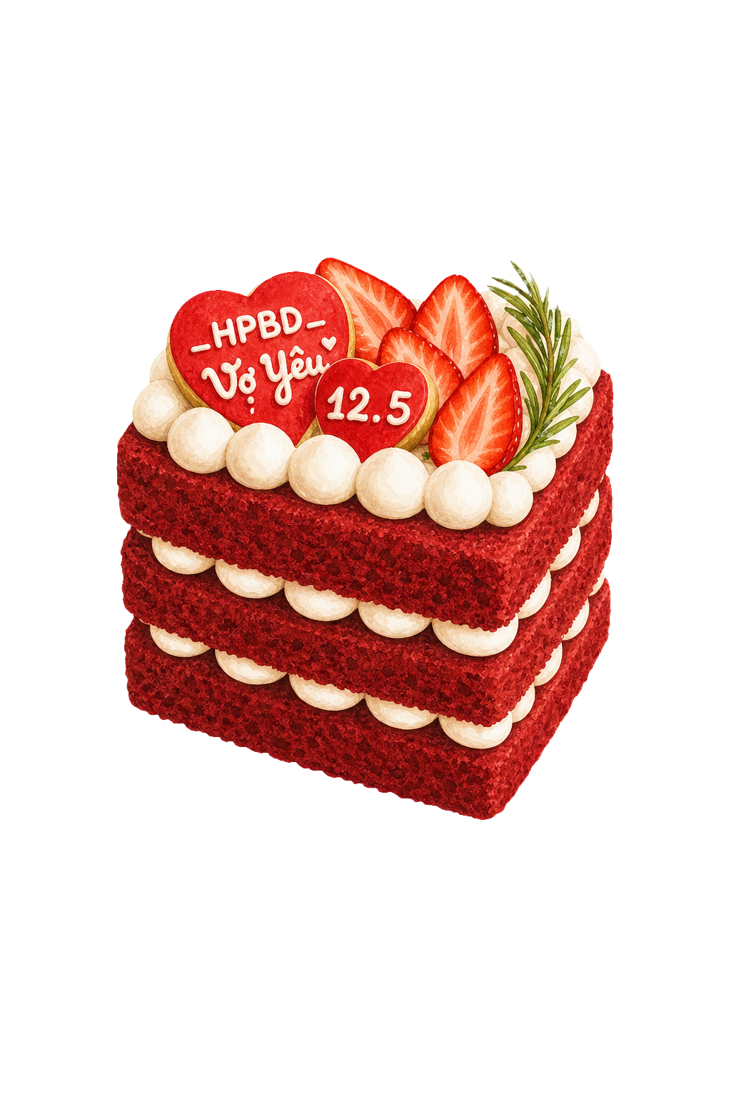 Red Velvet 18cm (3 layers) (cái)