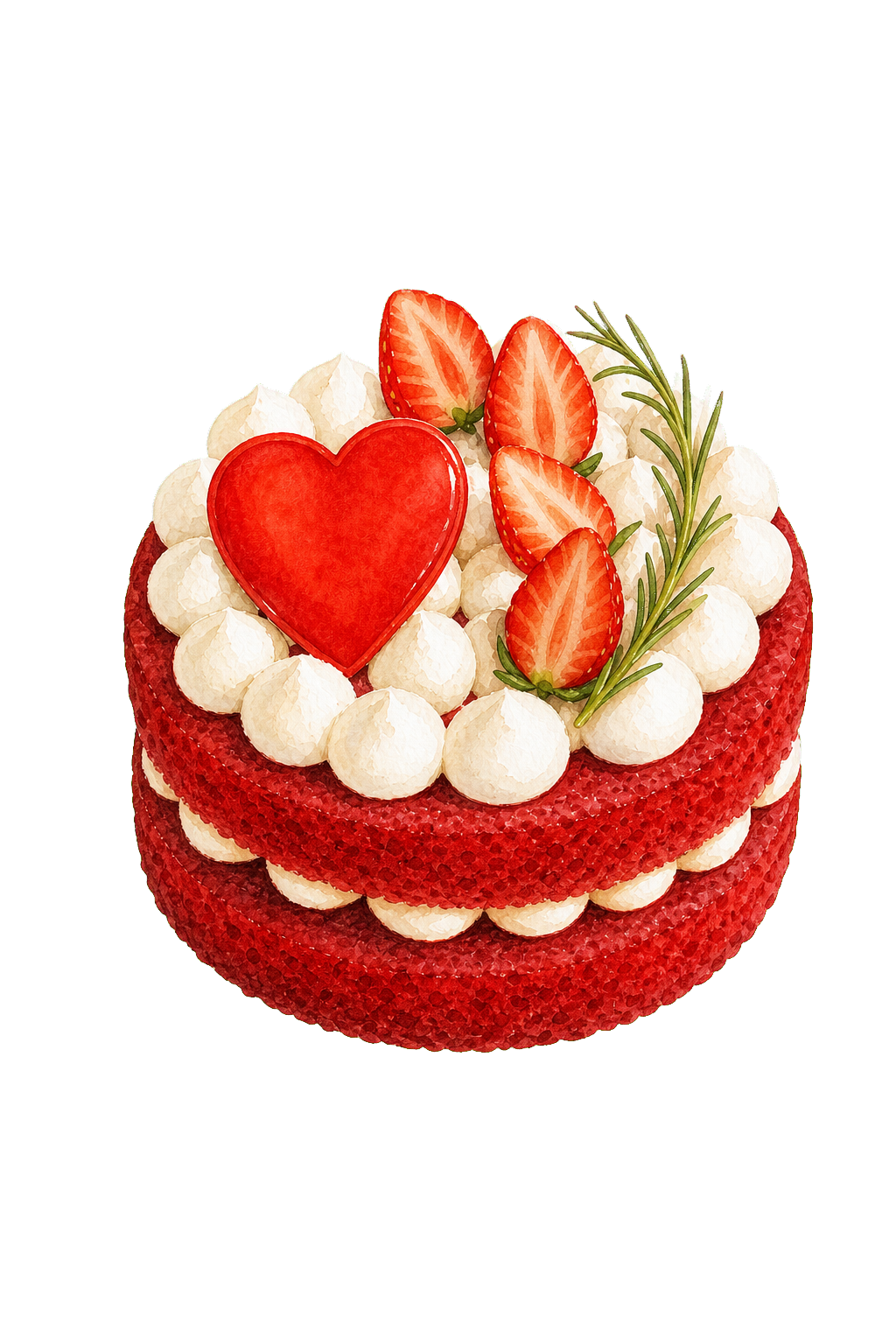 Red Velvet Cake 14cm (2 layers) (cái)