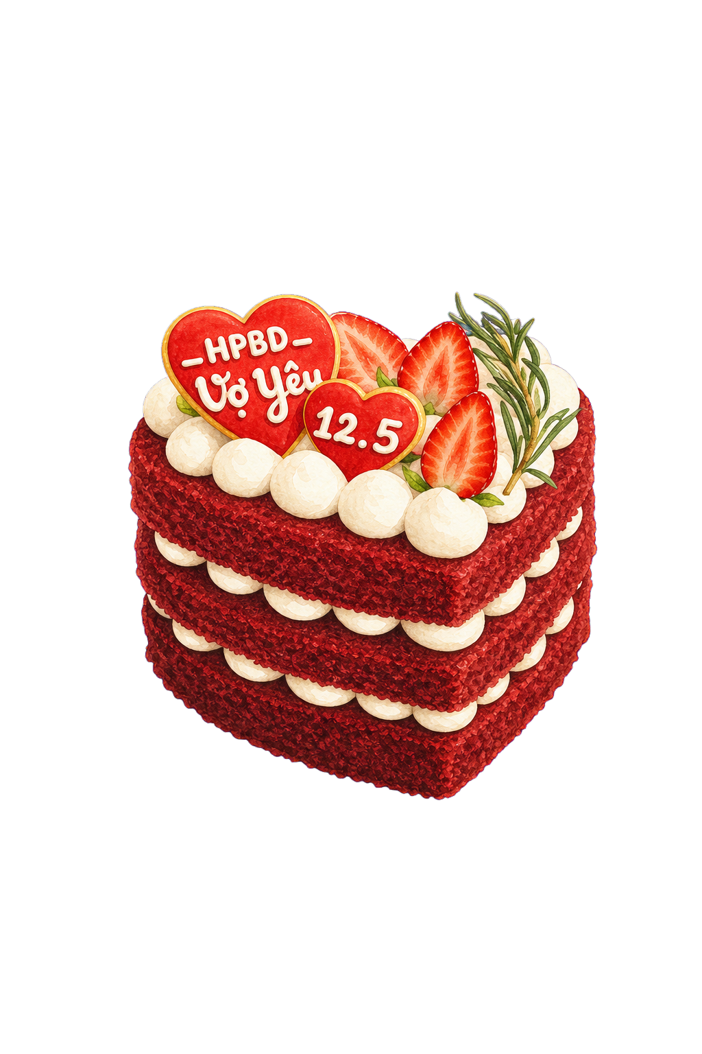Red Velvet Cake 14cm (3 layers) (cái)