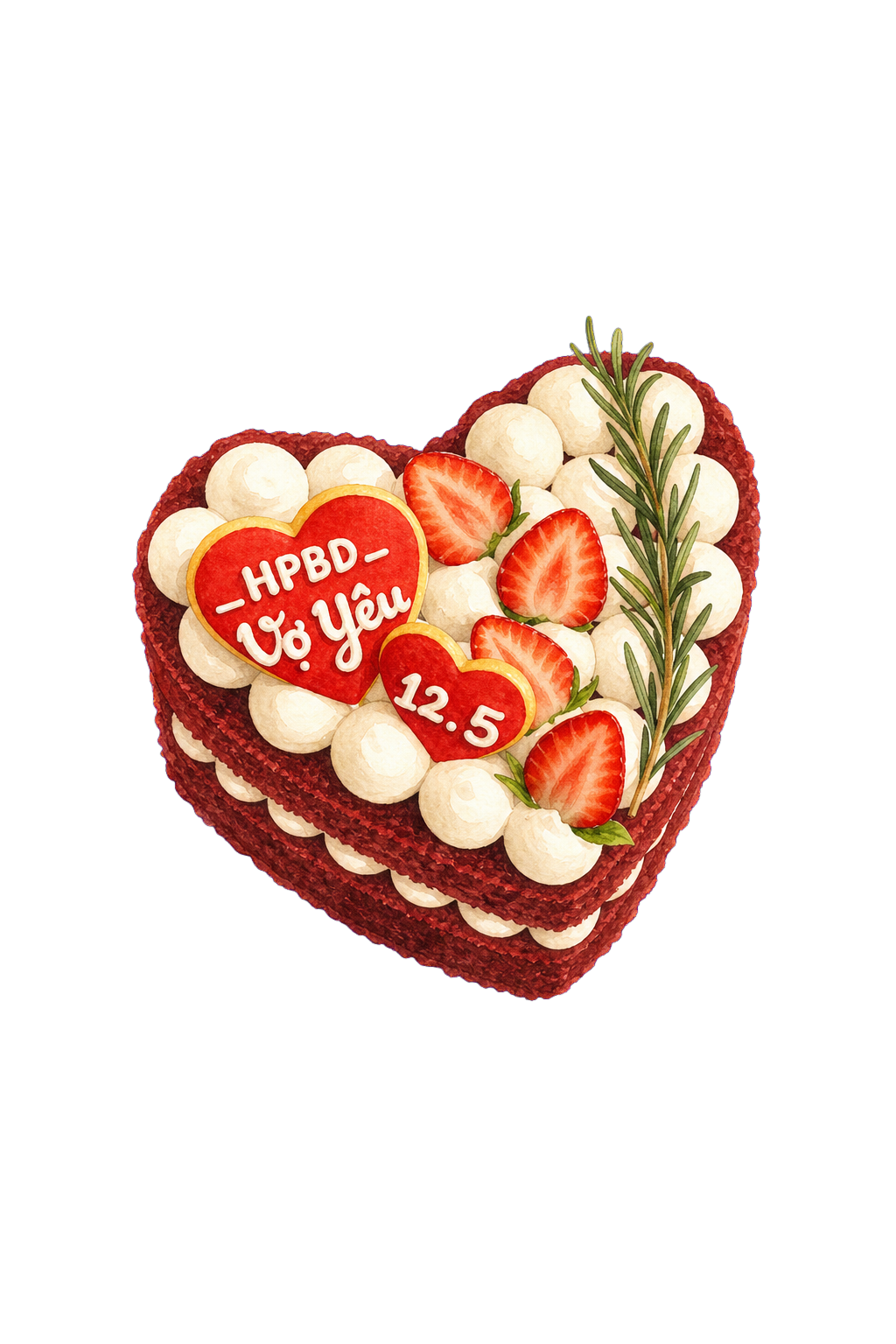 Red Velvet Cake 16cm (2 layers) (cái)