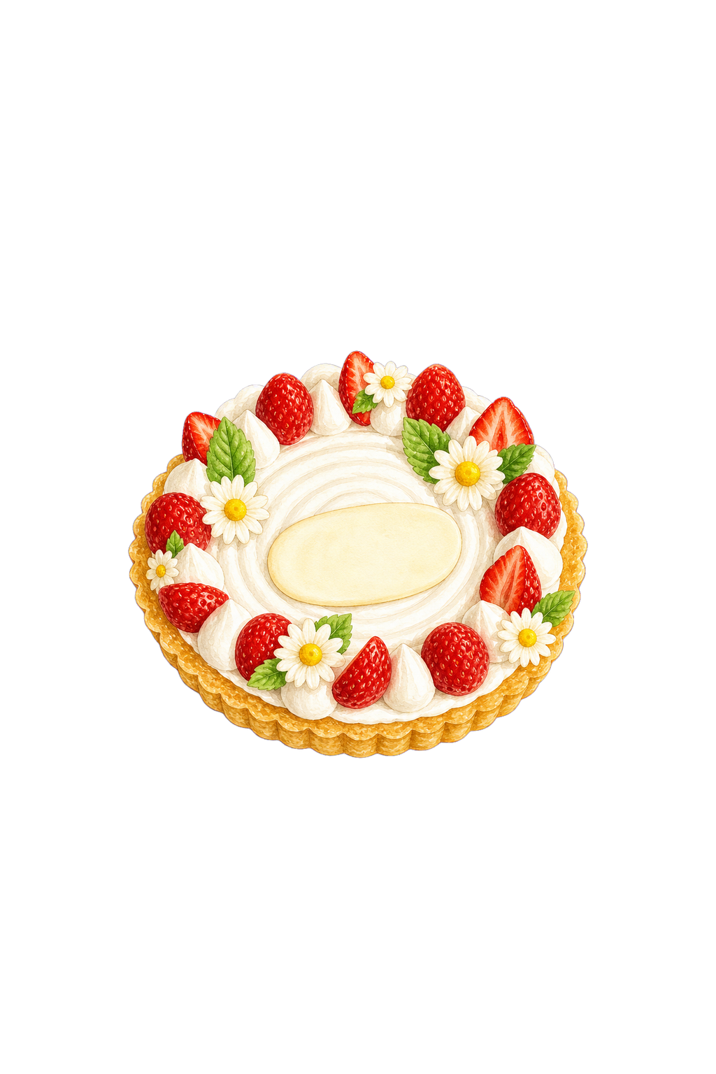 Vanilla Strawberry Tart 18cm (cái)